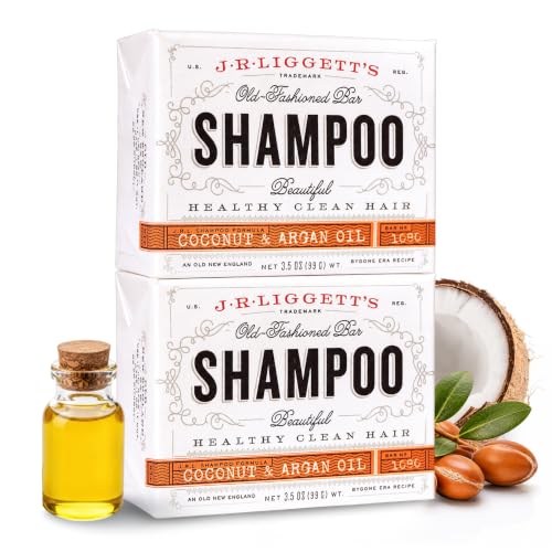 J.R.LIGGETT'S Coconut & Argan Oil Shampoo Bar 2-Pack - 3.5 oz