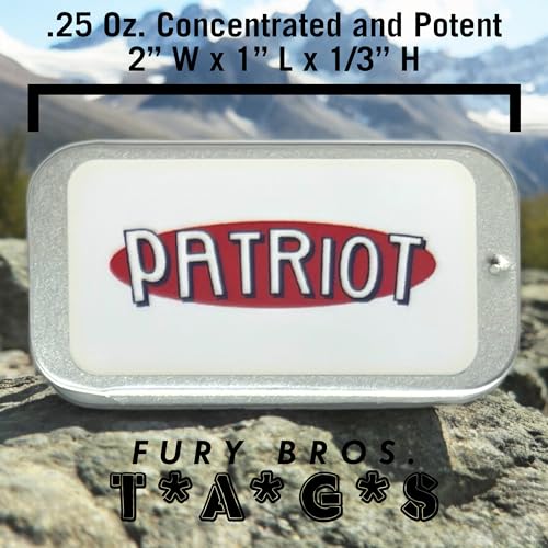 FURY BROS. Patriot Solid Cologne | Campfire & Tobacco Scent | Travel Size 0.25 oz