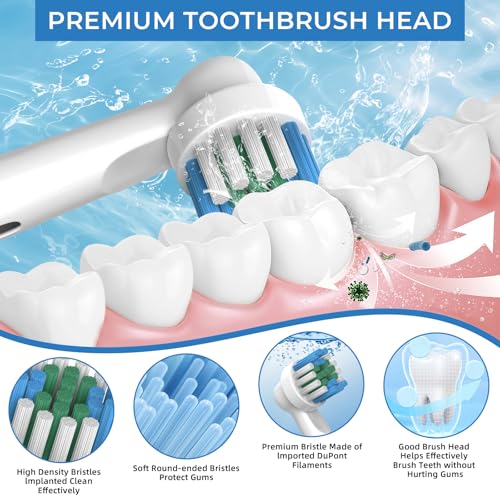 FIRIK 20 Pack Replacement Electric Toothbrush Heads Compatible with Oral B Braun - Mixed/1 Count
