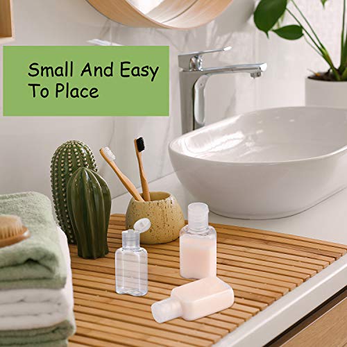 Boao 30-Pack 1 oz Travel Bottles - Refillable Clear Plastic Containers for Shampoo, Lotion, Essential Oils
