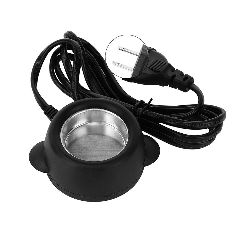 Luatoxry Hot Glue Pot, 150 Degree Constant Temperature Hot Pot, 110-220V Glue Melting Stove with 1.6in Inner Diameter, ABS Hair Extension Pots for Home, 2.4x2.4x0.6in