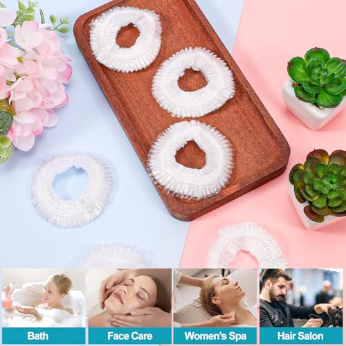 50 PCS Extra Large Disposable Shower Caps - Waterproof Elastic Hair Covers