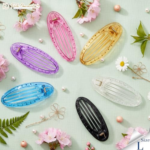 RC Roche 6-Piece Flat Hair Clips - No Crease Duckbill Styling Hair Grips