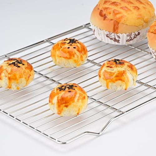 Heavy Duty Stainless Steel Cooling Racks - 2 Pack, 10x15 Inch