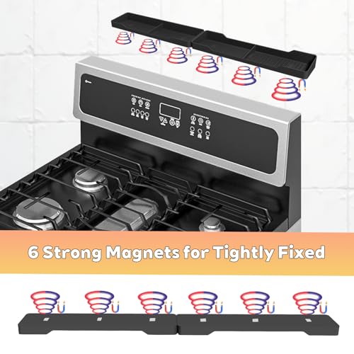30" Magnetic Silicone Stove Top Shelf - Heat Resistant Spice Rack