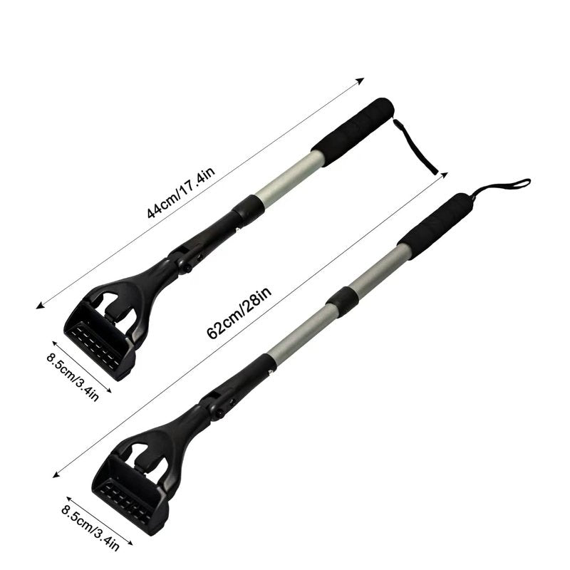 EASACE Back Hair Shaver for Men, DIY Body Grooming, Safety Blade, Extension Handle, Wet & Dry Use