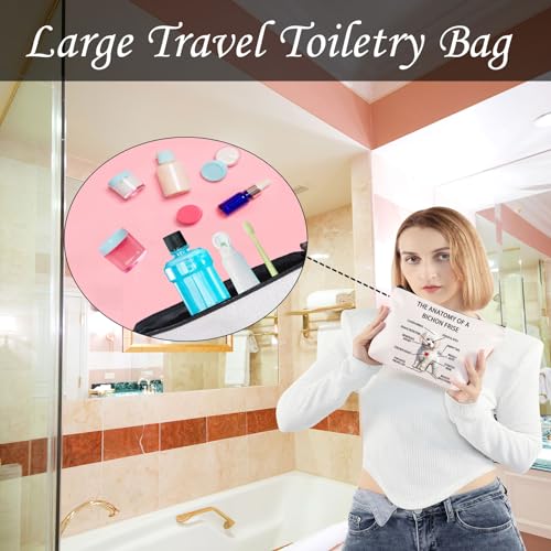 Bichon Frise Cosmetic Bag - Clever Minds Travel Toiletry Pouch