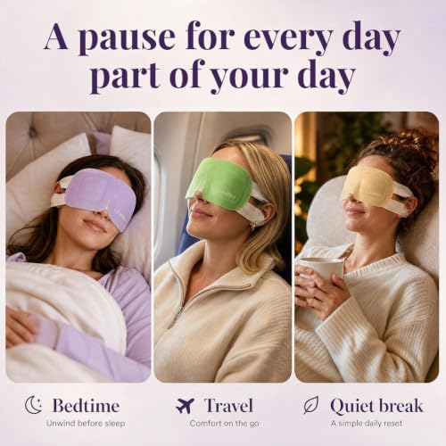 LumiDew Self-Heating Steam Eye Mask - Variety Pack (16 Count) for Dry Eyes