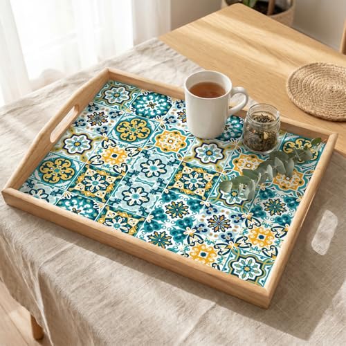 30 Pcs Floral Peel and Stick Tile Stickers - Waterproof Decor