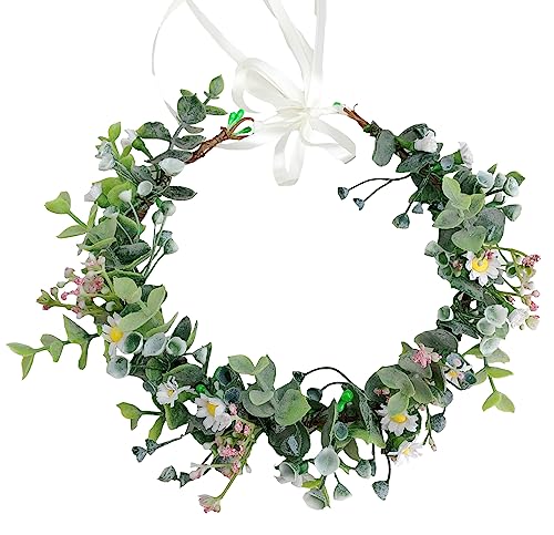 Vivivalue Floral Crown Garland Headband Z - Boho Flower Halo