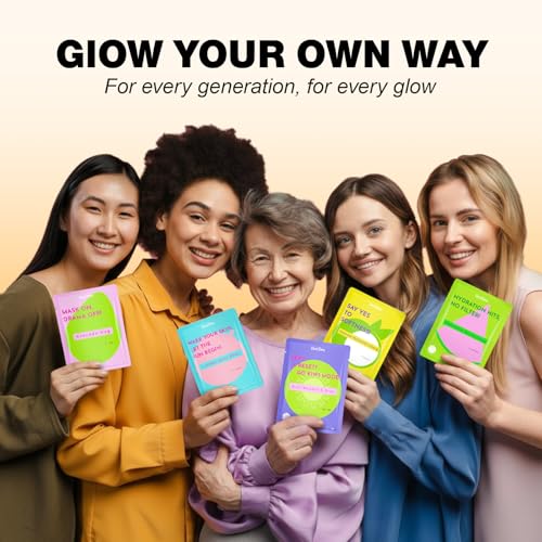 ZealSea EWG Face Mask Set - 7 Fruit Solutions for Deep Hydration