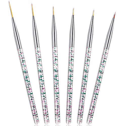 Maitys 6-Piece Fine Point Eyeliner Brush Set for Makeup