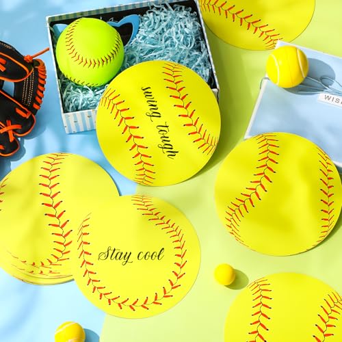 TaoBary 24 Pack Softball Cutouts for Sports Party Decor