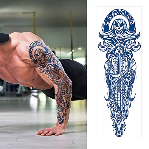 Aresvns Semi-Permanent Full Arm Tattoo Sleeves - 5 Sheet Set