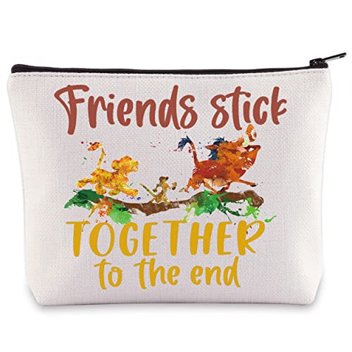 BWWKTOP Lion Movie Cosmetic Makeup Bag - Friends Stick Variation