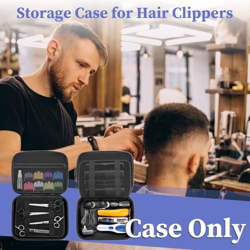 Klawdsky Hard Hair Clipper Travel Case - Barber Grooming Tool Organizer