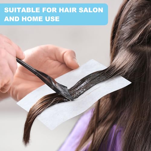 Pndeyo 100pcs White Hair Perm Papers 5.5×3.31in Thickened Curling Tool for Hot & Cold Perms