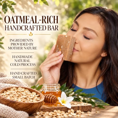 Oatmeal Milk & Honey Goat Milk Soap Handmade 4.5 oz Bar - Aspen Kay Naturals