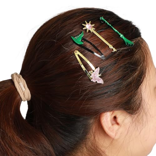 Wicked Official 4-Piece Hair Clip Set - Iconic Oz Character Accessories
