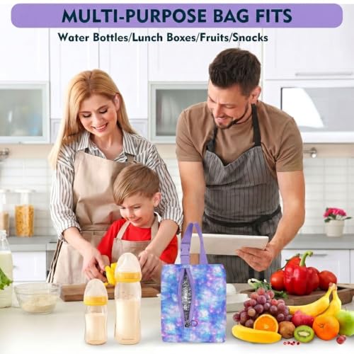 Insulated Snack Bag - Freezable Cooler with Zipper & Adjustable Buckle
