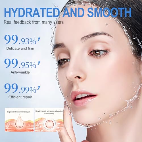Collagen Facial Masks Set - 5 Hydrating Sheet Masks for All Skin Types