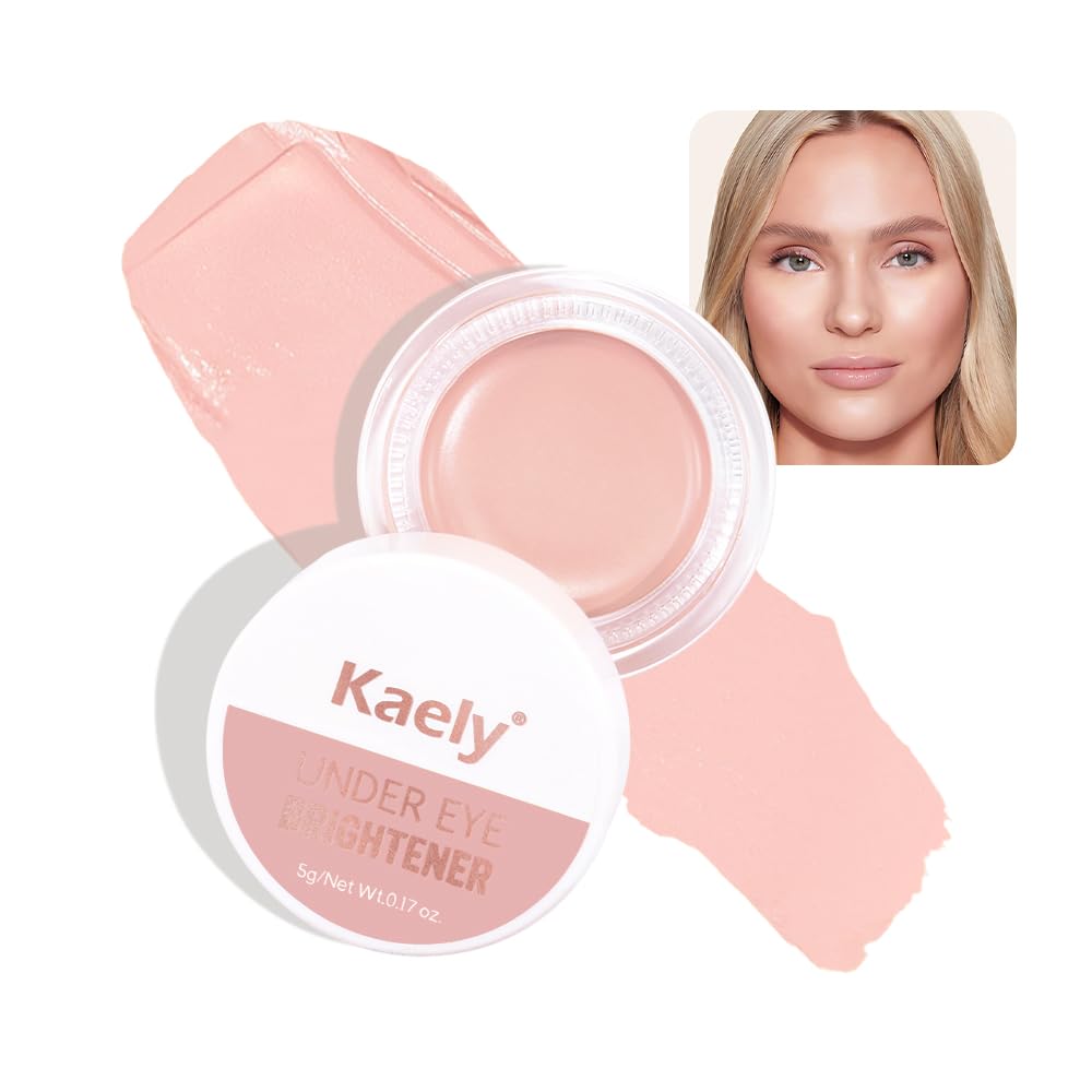 Under Eye Corrector Brightener - Full Coverage Peach Concealer for Dark Circles | Nourishing Waterproof Cream Pot