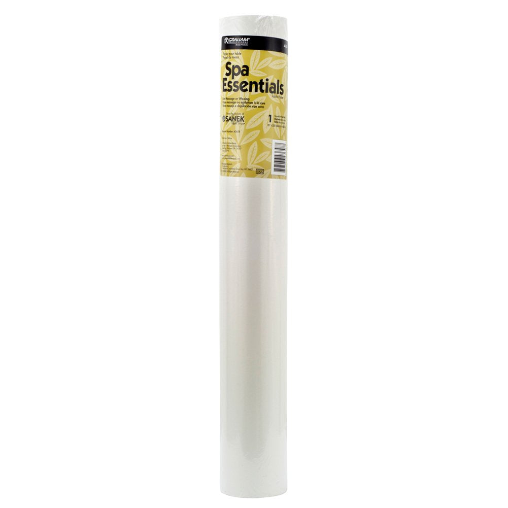 CASE of 12 Graham Beauty Product Spa Essentials Massage Waxing Table Paper Roll Smooth 21" X 225'