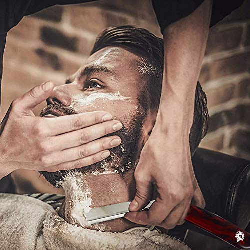 Krisp Beauty Classic Straight Edge Barber Razor Kit with 10 Blades