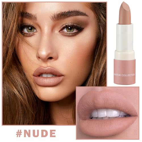 XINGXYUEL Matte Nude Lipstick - Waterproof Long Lasting 02