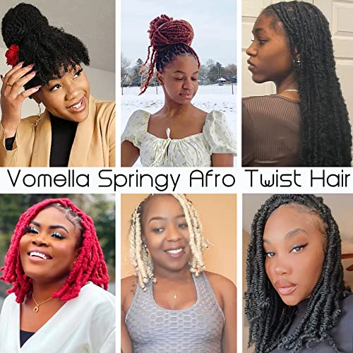 12 Inch Springy Afro Twist Hair - 8 Packs T27# Marley Twist Extensions