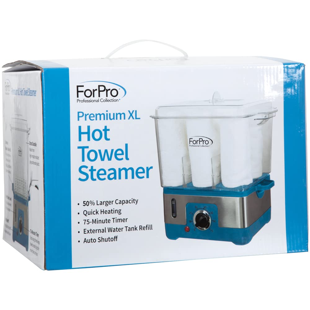 Premium XL Hot Towel Steamer - 50% Larger Capacity, Heats 9 Facial Towels Quickly | Ideal for Salons & Spas