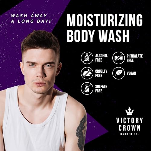Victory Crown Plant-Based Moisturizing Body Wash with Coconut & Pumice - 8 Oz, Gentle & Exfoliating
