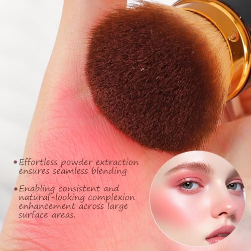 Retractable Kabuki Makeup Brush - Travel-Friendly Foundation Brush
