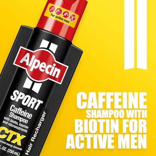 Alpecin CTX Sport Caffeine Shampoo 8.4 Fl Oz - Promotes Hair Growth & Thickness