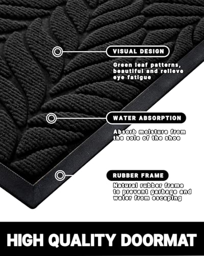Yimobra All-Season Waterproof Door Mat | Non-Slip Outdoor Doormat