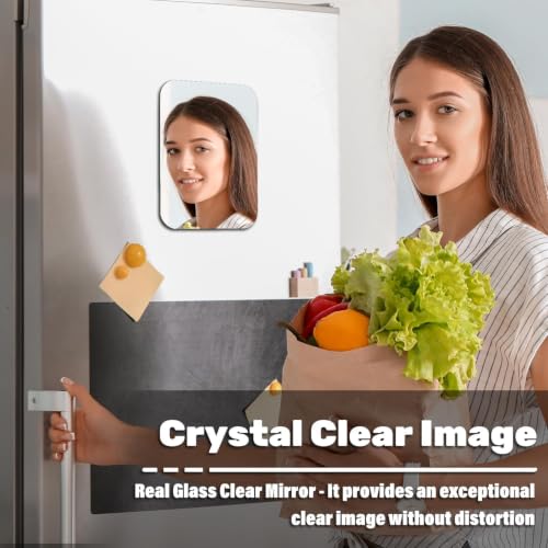 7x9 Magnetic Locker Mirror - Frameless Real Glass with HD Reflection
