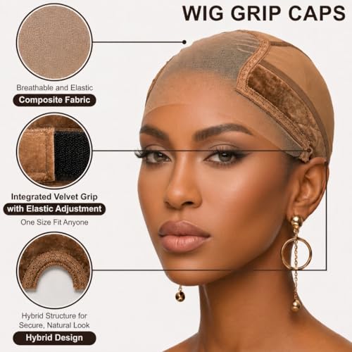 Lace Wig Grip Cap for Glueless with 4x5 Transparent