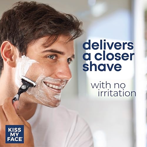 Kiss My Face 4-in-1 Moisture Shave, Cool Mint - 11 oz