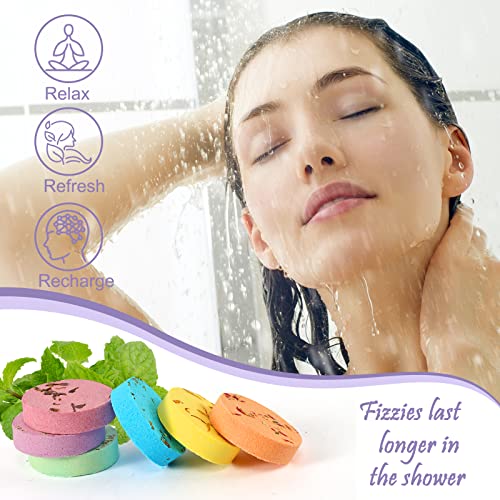 Aromatherapy Shower Steamers 6-Pack - Relaxing Self Care Gifts for Women & Men