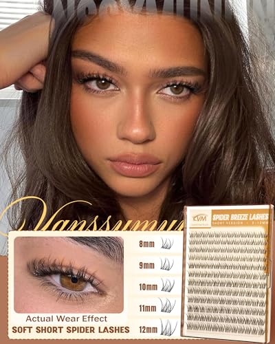 Short Spider Breeze Lash Clusters - Natural Wispy 8-12mm Eyelash Extensions