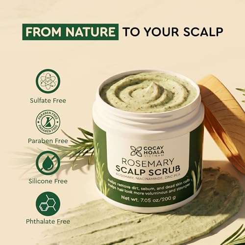 COCAY HOALA Rosemary Scalp Scrub for Oily Hair - 7.05 oz