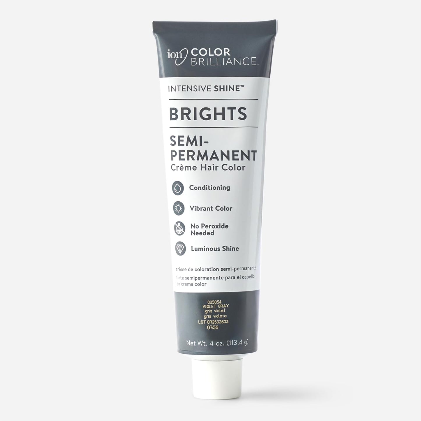 Brights Semi-Permanent Hair Color - Violet Gray | Vibrant, Long-Lasting Shade