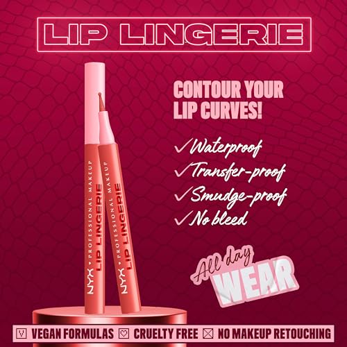 NYX Lip Lingerie Sculpting Lip Liner Stain - Waterproof Rosewood