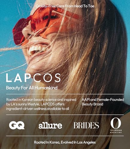 LAPCOS Charcoal Face Mask Pack of 5 - Pore Refining K-Beauty Sheet Masks