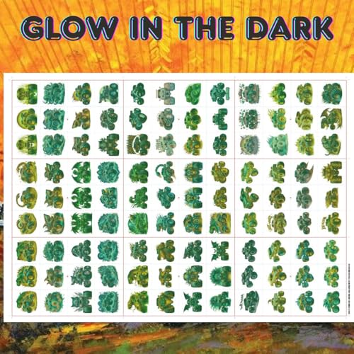 Glow-in-the-Dark Monster Truck Tattoos Set – Waterproof Body Art Stickers for Parties & Events