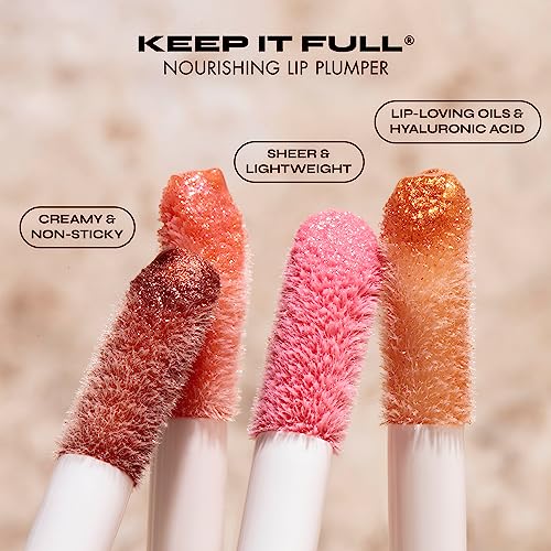 Milani Keep It Full Lip Plumper Gloss - Soft Rose | Hyaluronic Acid & Peptides