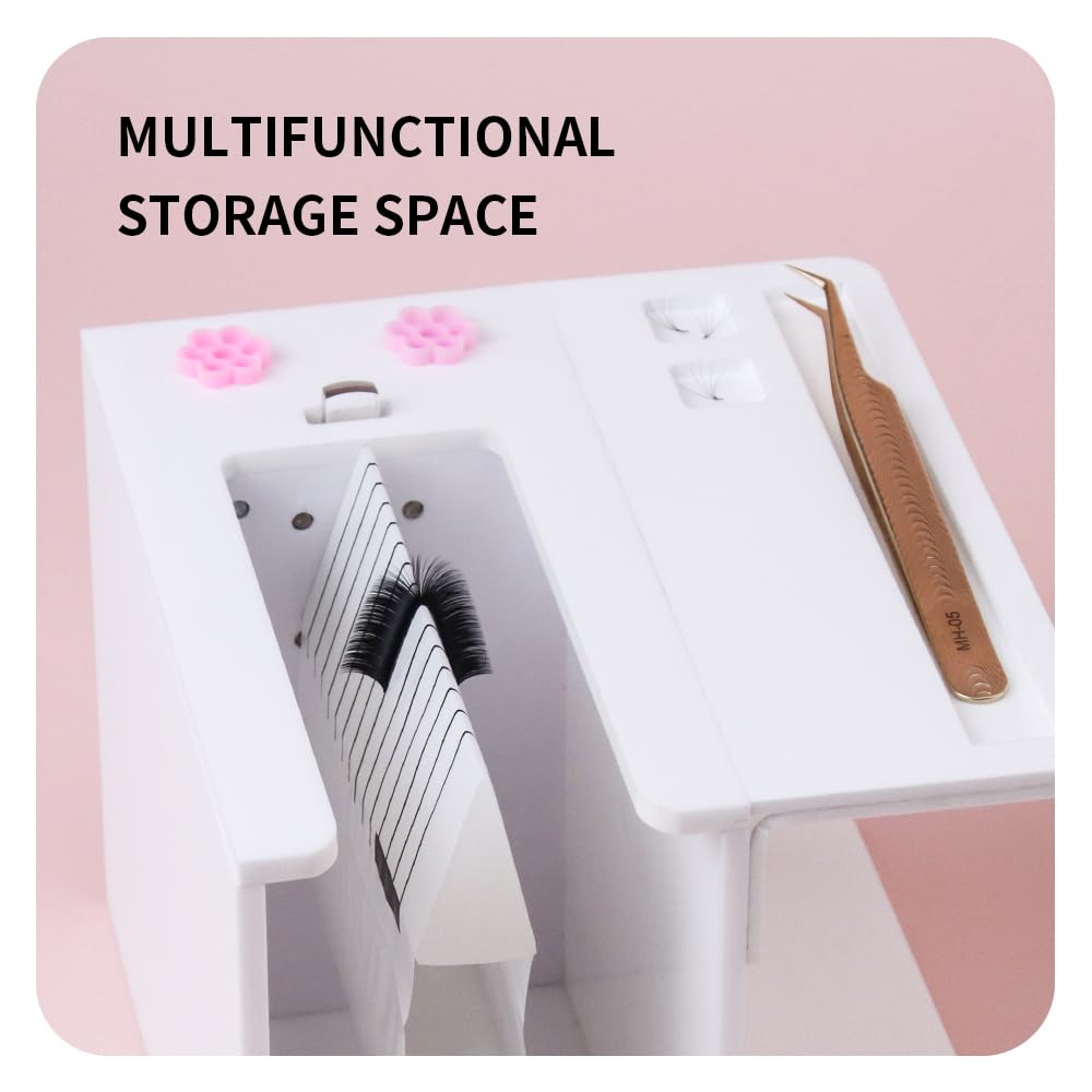 ANNAFRIS Flowering Machine Lash Fan Maker Easier to Create DIY Eyelash Extensions Fans Individual Eyelash Separator Root Splitter Machine (Pink)