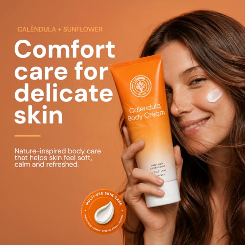 L'EUDINE Calendula Body Cream 4fl oz - Acne, Scars & Wrinkles Repair
