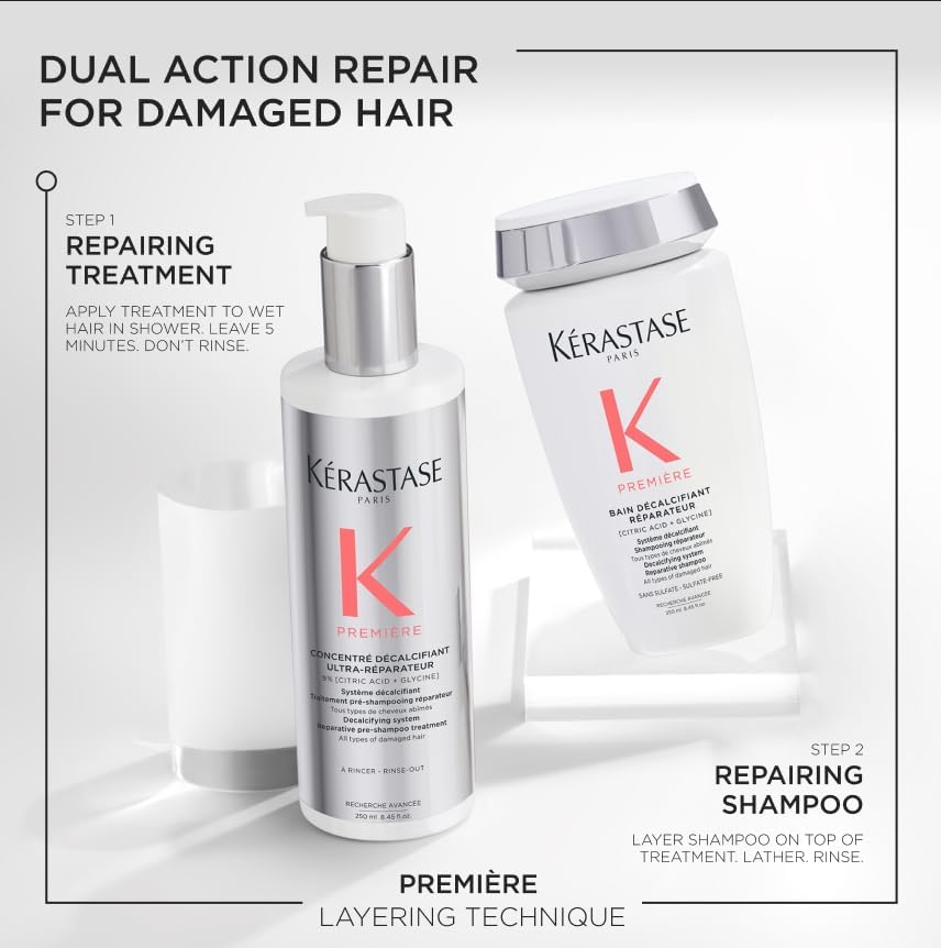 Kerastase Discovery Set - Repairing Mini Shampoo, Pre-Shampoo & Mask for Damaged Hair | Hydrates & Strengthens