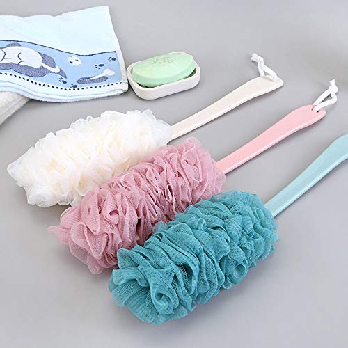 Arswin Long Handle Back Scrubber, 2-Pack Soft Nylon Mesh Shower Brush
